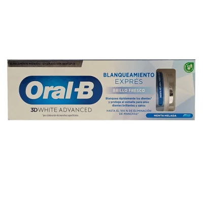 Oral B toothpaste 75 ml. 3D white advanced express.