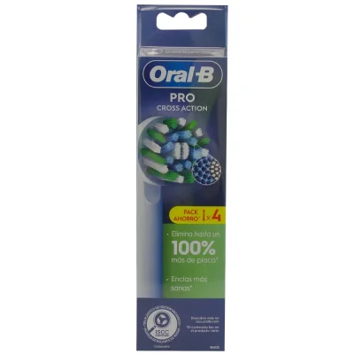 Oral B electric toothbrush refill 4 u. Pro cross action.