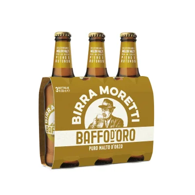 Birra Moretti 3x33cl Baffo D'Oro