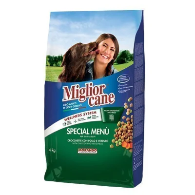 MIGLIOR DRY DOG FOOD 4kg SPECIAL MENU CHICKENVEGETABLES