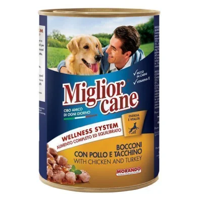 MIGLIOR DOG FOOD CAN 405gr CHICKENTURKEY