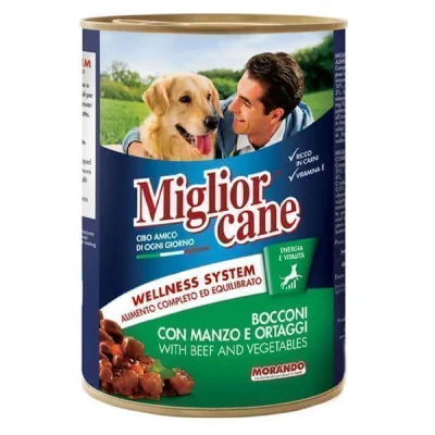 MIGLIOR DOG FOOD CAN 405gr BEEFVEGETABLES