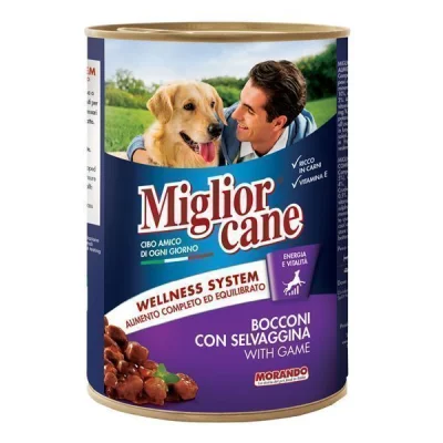 MIGLIOR DOG FOOD CAN 405gr GAME