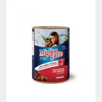 MIGLIOR ΓΑΤΟΤΡΟΦΗ ΒΟΔΙΝΟ ΚΟΝΣΕΡΒΑ 405gr