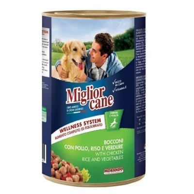 MIGLIOR DOG FOOD CAN 1250gr CHICKENRICEVEGETABLES