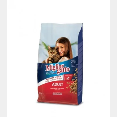 MIGLIOR ΓΑΤΟΤΡΟΦΗ ΚΡΟΚΕΤΕΣ ADULT ΜΟΣΧΑΡΙ 2kg