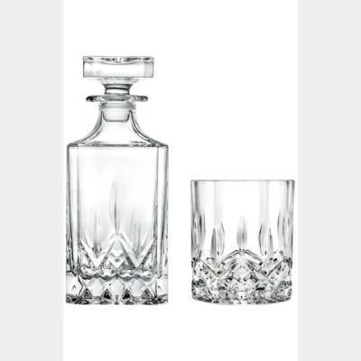 RCR - Opera 1 Decanter + 6 Tumblers set 7 Pcs