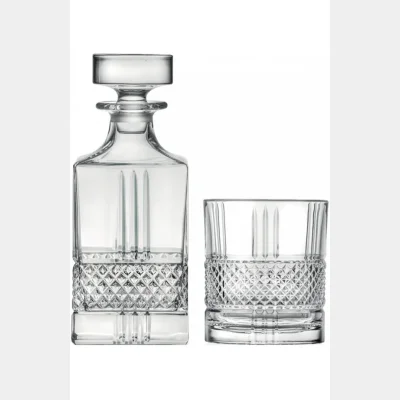 RCR - Brillante 1 Decanter + 6 Tumblers set 7 Pcs