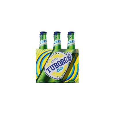 Tuborg Beer Lemon 3x33cl Zero