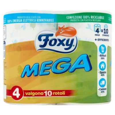 Foxy Carta Igienica Mega Rotoloni Pz.4