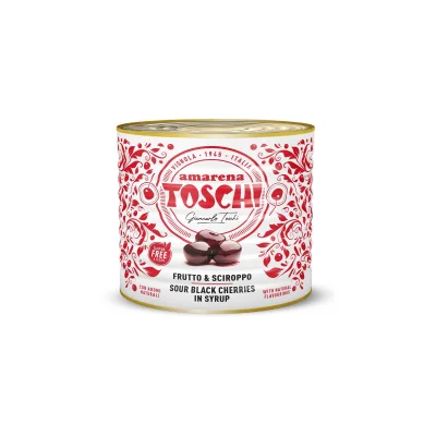 Gino Toschi Black Cherry Fruit and Syrup 2,75Kg