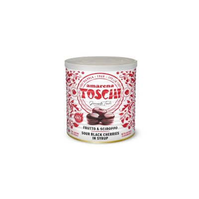 Gino Toschi Black Cherry Fruit and Syrup 1Kg