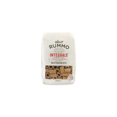 Rummo Pasta Wholemeal 500gr N°051 Mezzi Rigatoni