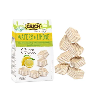 Crich Wafers 250gr Lemon