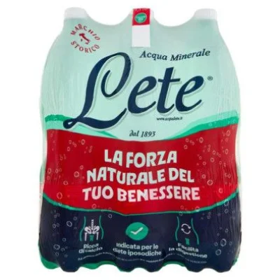 Acqua Lete Effervescente Naturale Lt.1,5