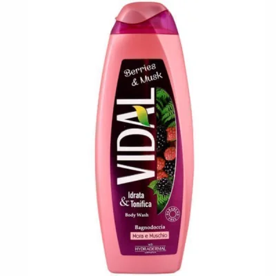 VIDAL SHOWER GEL 500ml BERRIES & MUSK