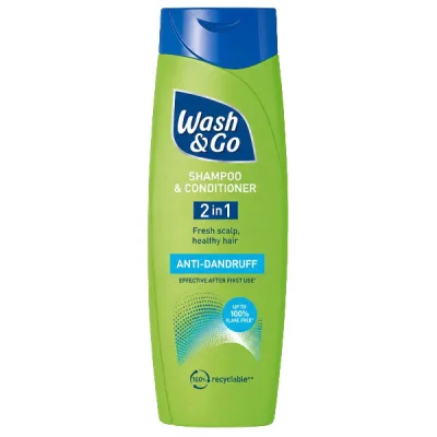 WASH & GO SHAMPOO 2in1 200ml ANTI DANDRUFF