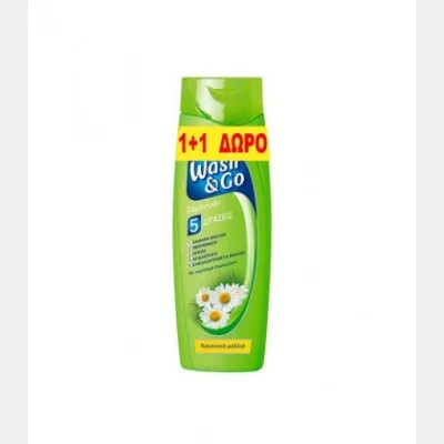 WASH & GO SHAMPOO ΚΑΝΟΝΙΚΑ 400ml