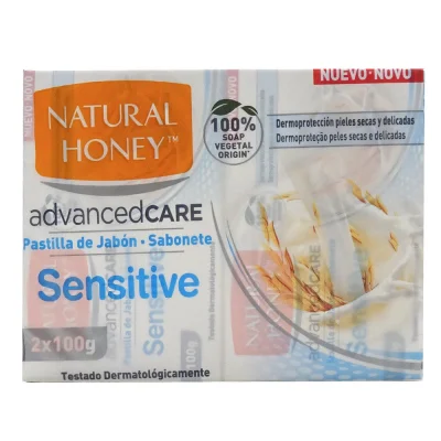 Natural Honey bar soap 2X100 gr. Sensitive.