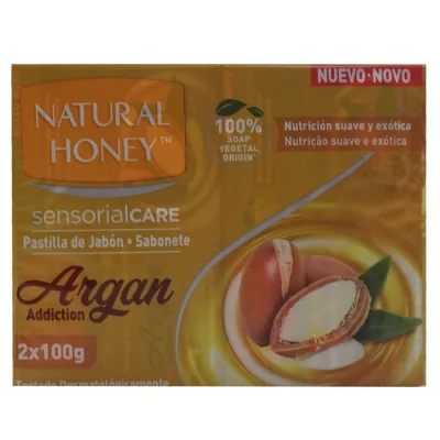 Natural Honey bar soap 2X100 gr. Argan adiction.