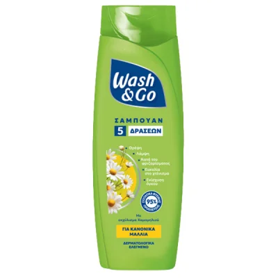 WASH & GO SHAMPOO 360ml 5 ACTIONS NORMAL