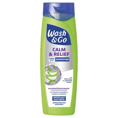 WASH & GO SHAMPOO 2in1 360ml CALM & RELIEF