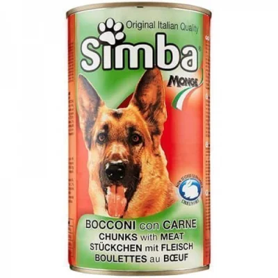 SIMBA DOG FOOD CAN 1230gr BEEF