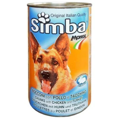 SIMBA DOG FOOD CAN 1230gr CHICKENTURKEY