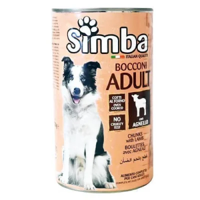 SIMBA DOG FOOD CAN 1230gr LAMB