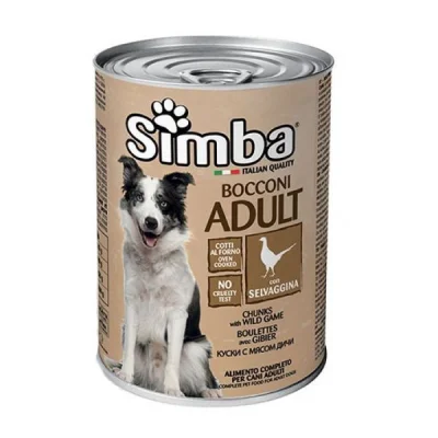 SIMBA DOG FOOD CAN 415gr WILD GAME