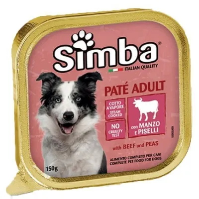 SIMBA DOG FOOD PATE 150gr BEEFPEAS