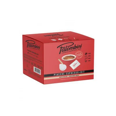 Palombini Coffee Piacere Espresso 50 Caps + Complete Kit