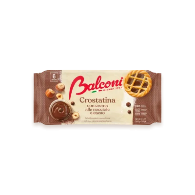 Balconi Tarts 6pcs x40gr Cocoa Hazelnuts