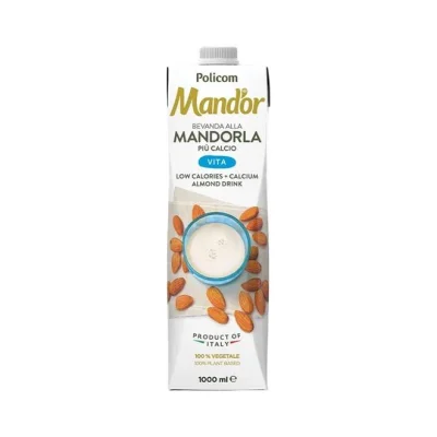 POLICOM Mand'or Almond & Calcium drink 1L - Low Calories