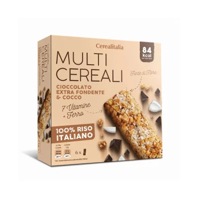 Cerealitalia Bars Multigrain 126g Cocco & Dark (6 pcs)
