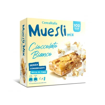 Cerealitalia Bars Muesli 150g White (6 pcs)
