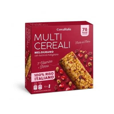 Cerealitalia Bars Multigrain 126gr Pomegranate (6 pcs)