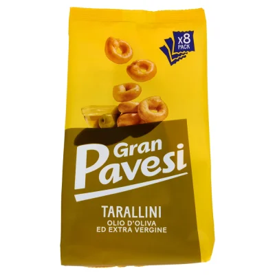 Gran Pavesi Tarallini with Extra Virgin Olive Oil 256g