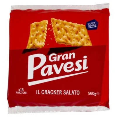 Gran Pavesi il Cracker Salato con Grano 100% Italiano Gr.560