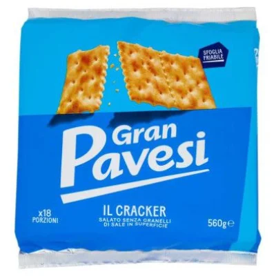 Gran Pavesi il Cracker Salato senza Granelli di Sale in Superficie Gr.560