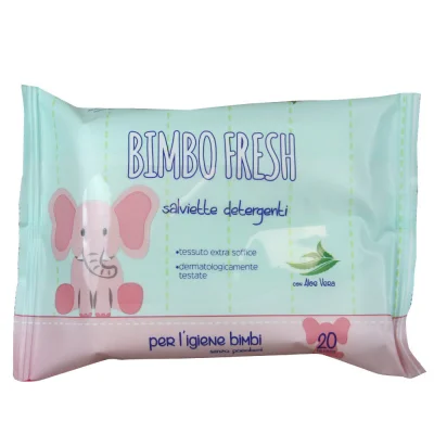Bimbo Fresh baby wipes 20 u. Aloe Vera.