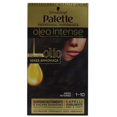 Palette Oleo hair dye. Nº 1-10 Deep black.