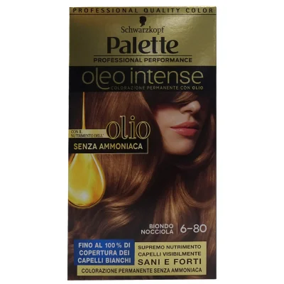 Palette Oleo hair dye Nº 6-80. Hazelnut blonde.