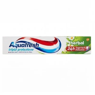 AQUAFRESH TRIPLE PROTECTION  75ml HERBAL TOOTHPASTE