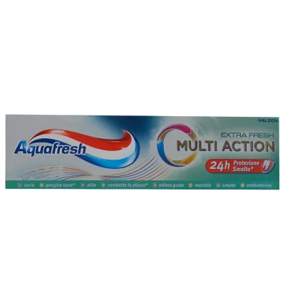 Aquafresh toothpaste 75 ml. Multi action extra fresh.