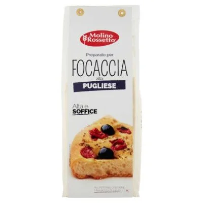 Molino Rossetto Prepeparato per Focaccia alla Pugliese Gr.500