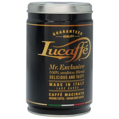 LUCAFFE 250G MR.EXCLUSIVE 100% ARABICA GROUND TIN /12