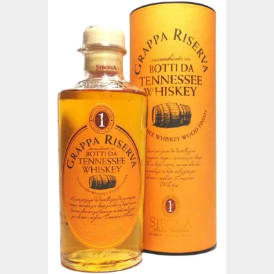 Sibona Grappa Riserva 'Tennessee Wood Finsih' + GB 44% 50cl