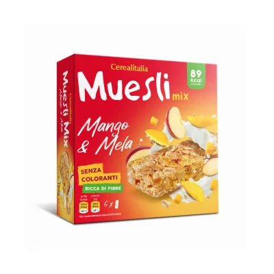 Cerealitalia Bars Muesli 150g Mango & Apple (6 pcs)
