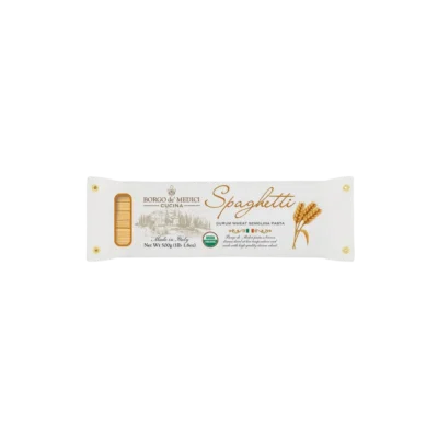 Borgo de' Medici - Organic Spaghetti - Durum Wheat Semolina Pasta Hand Wrapped 500g - AS03925